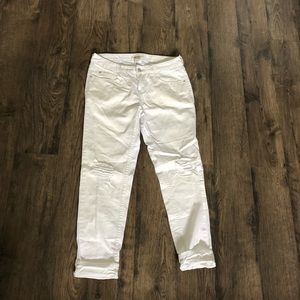 Billabong White Ripped Denim Size 27